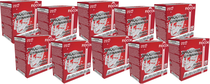 FIOCCHI 12GA 2.75" 1-1/8OZ - #7.5 1165FPS 250RD CASE LOT - Fiocchi Ammo