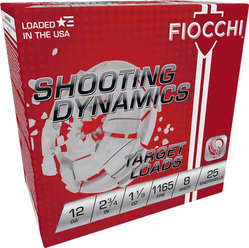 FIOCCHI 12GA 2.75" 1-1/8OZ #8 - 1165FPS 250RD CASE LOT - Fiocchi Ammo